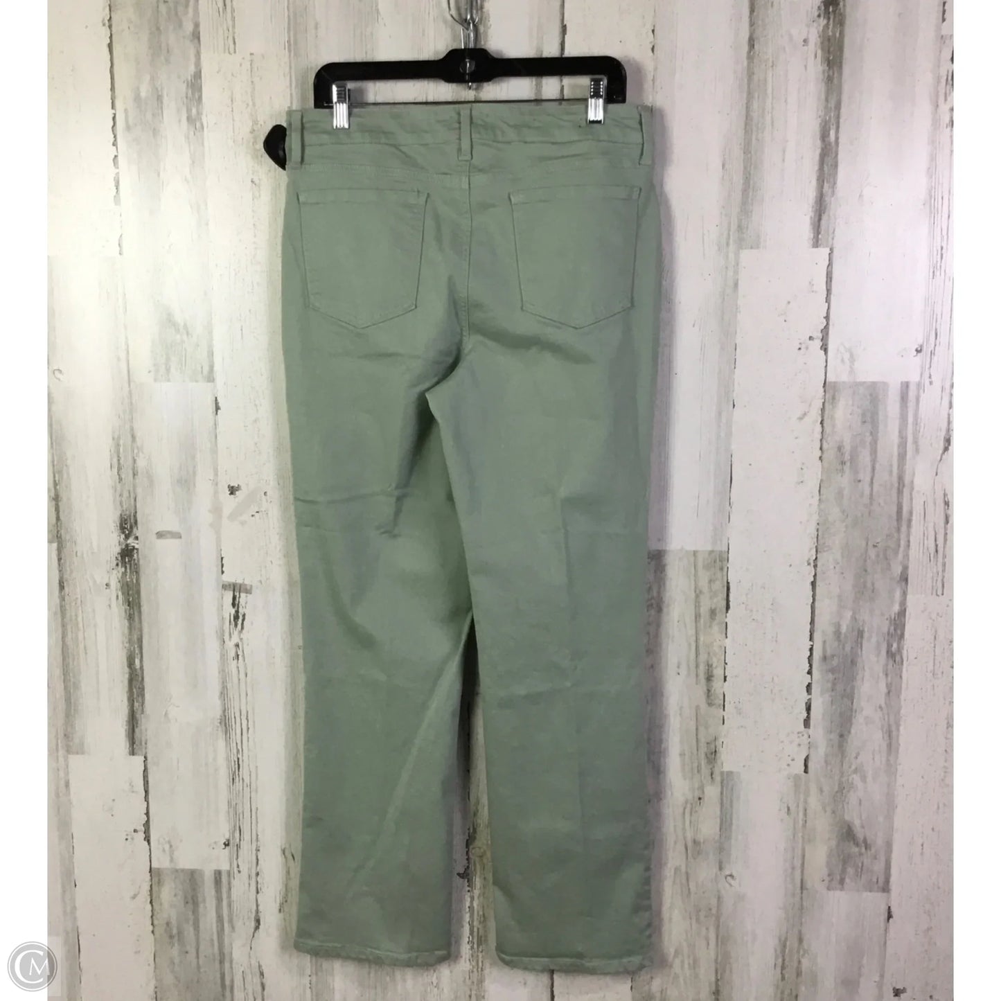 Jeans Straight By Not Your Daughters Jeans In Green Denim, Size: 12