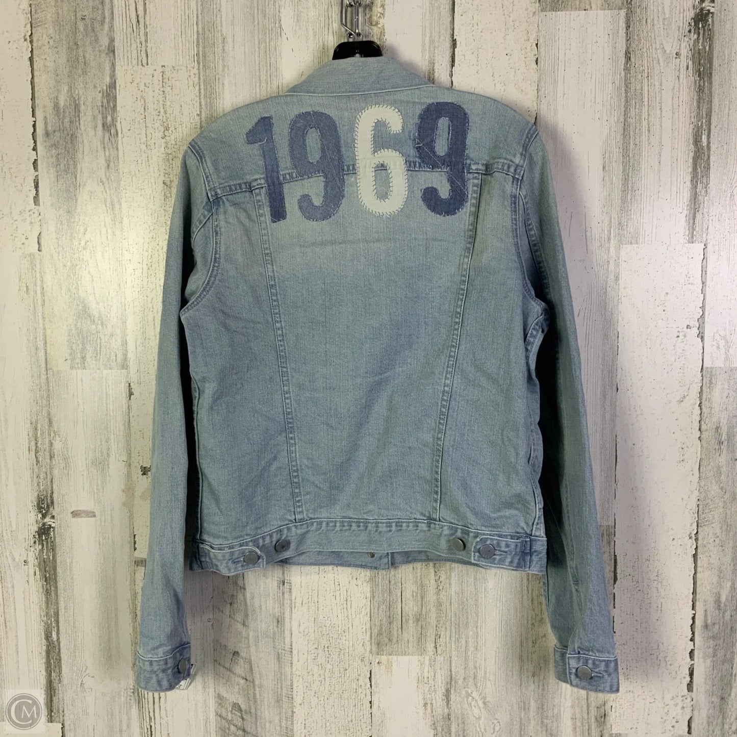Jacket Denim By Gap In Blue Denim, Size: M