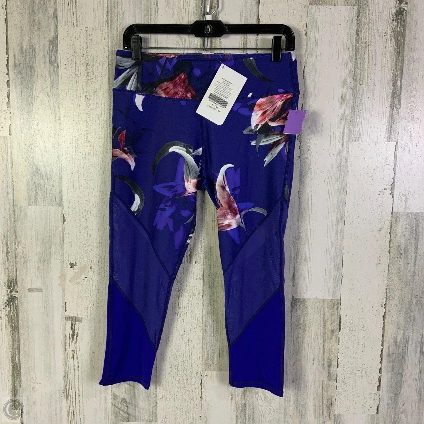 Athletic Leggings Capris By Fabletics In Blue, Size: M