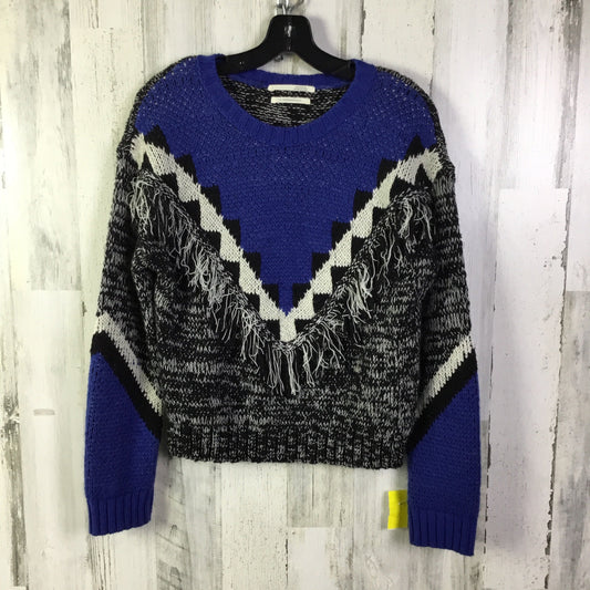 Sweater By Anthropologie In Black & Blue, Size: S