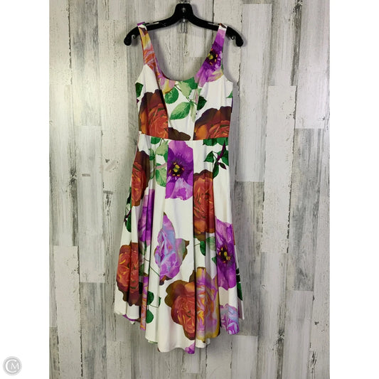 Dress Party Midi By Calvin Klein In Multi-colored, Size: M