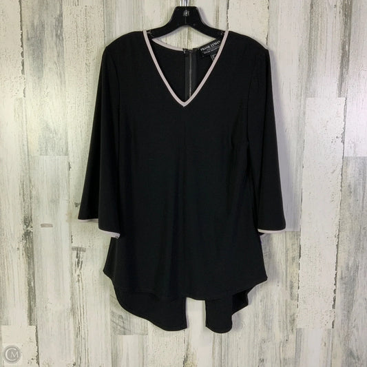 Top 3/4 Sleeve By Frank Lyman In Black, Size: M
