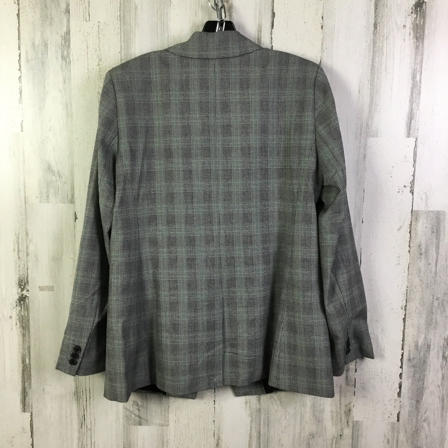 Blazer By Loft In Green & Grey, Size: M