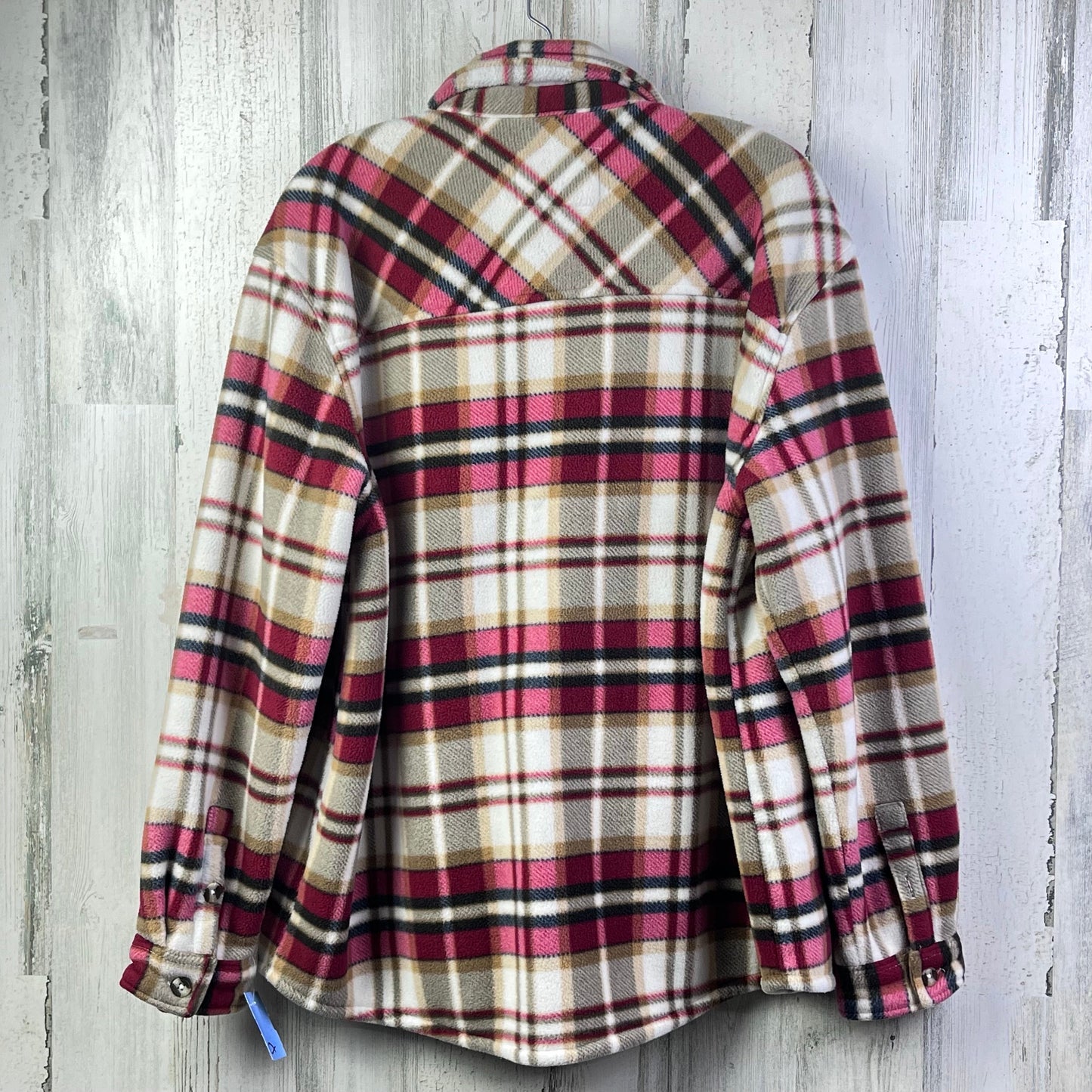 Jacket Shirt By Clothes Mentor In Red, Size: Xl