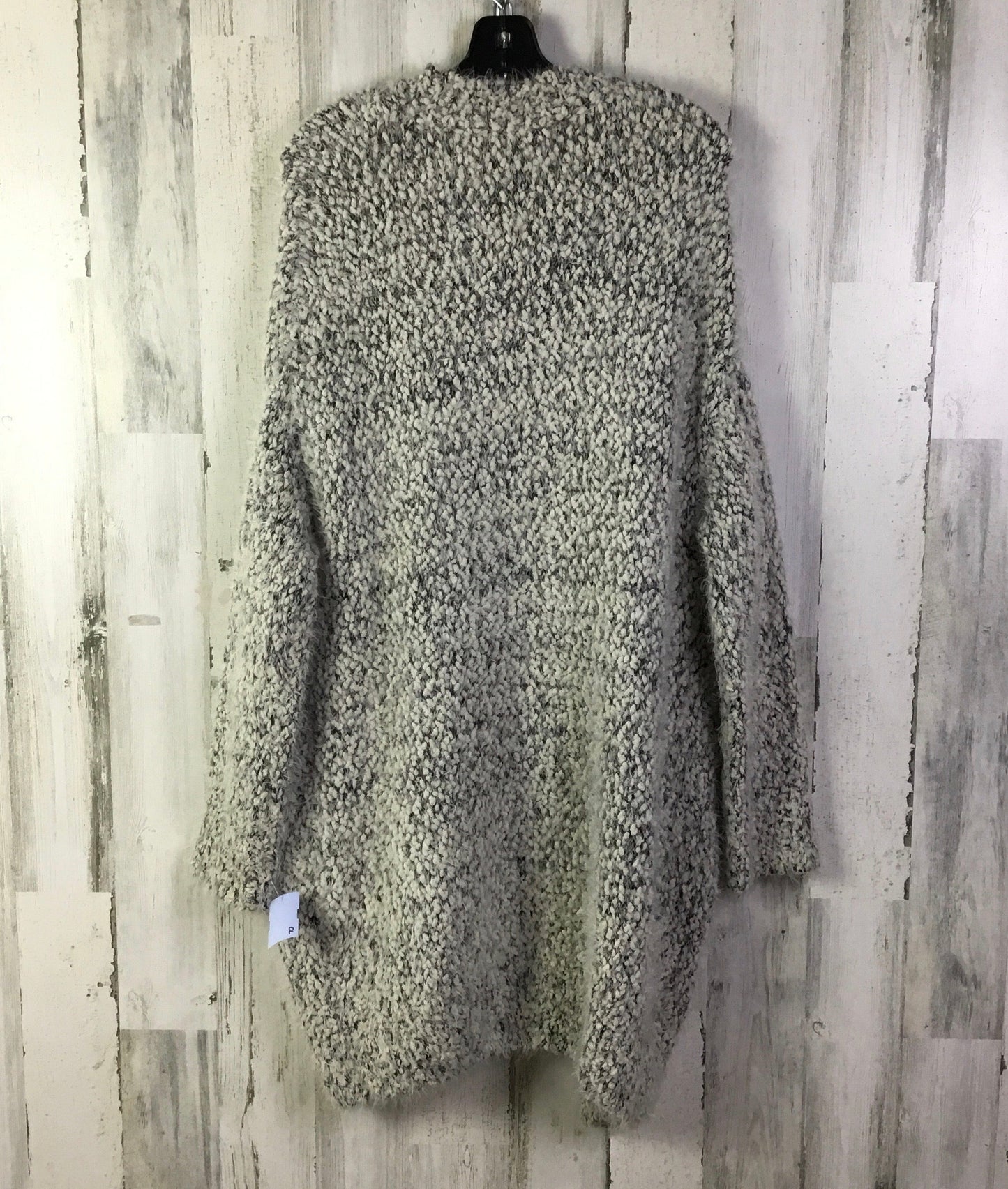 Sweater Cardigan By Lush In Black & White, Size: L