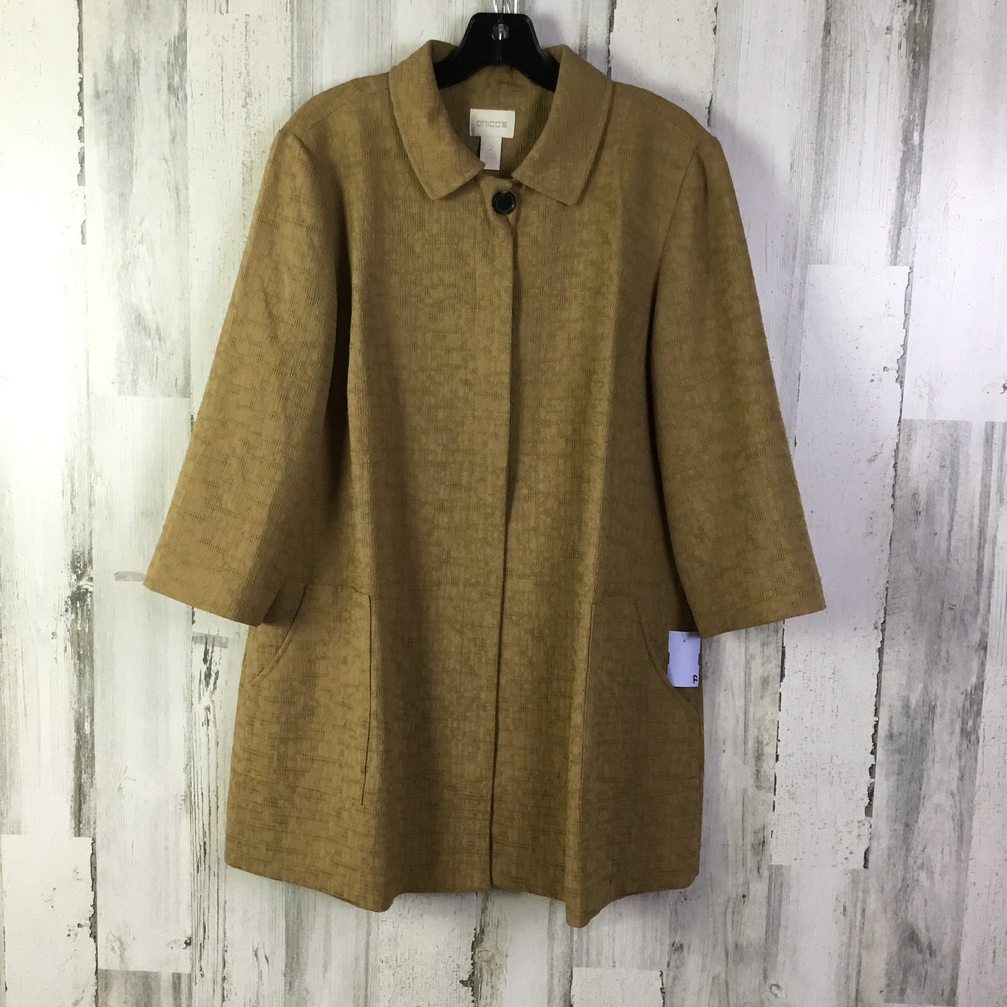 Cardigan By Chicos In Tan, Size: L