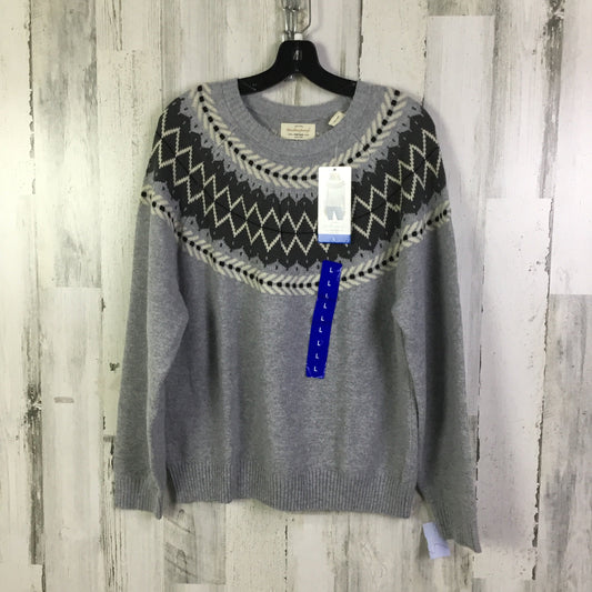 Sweater By Weatherproof In Grey, Size: L