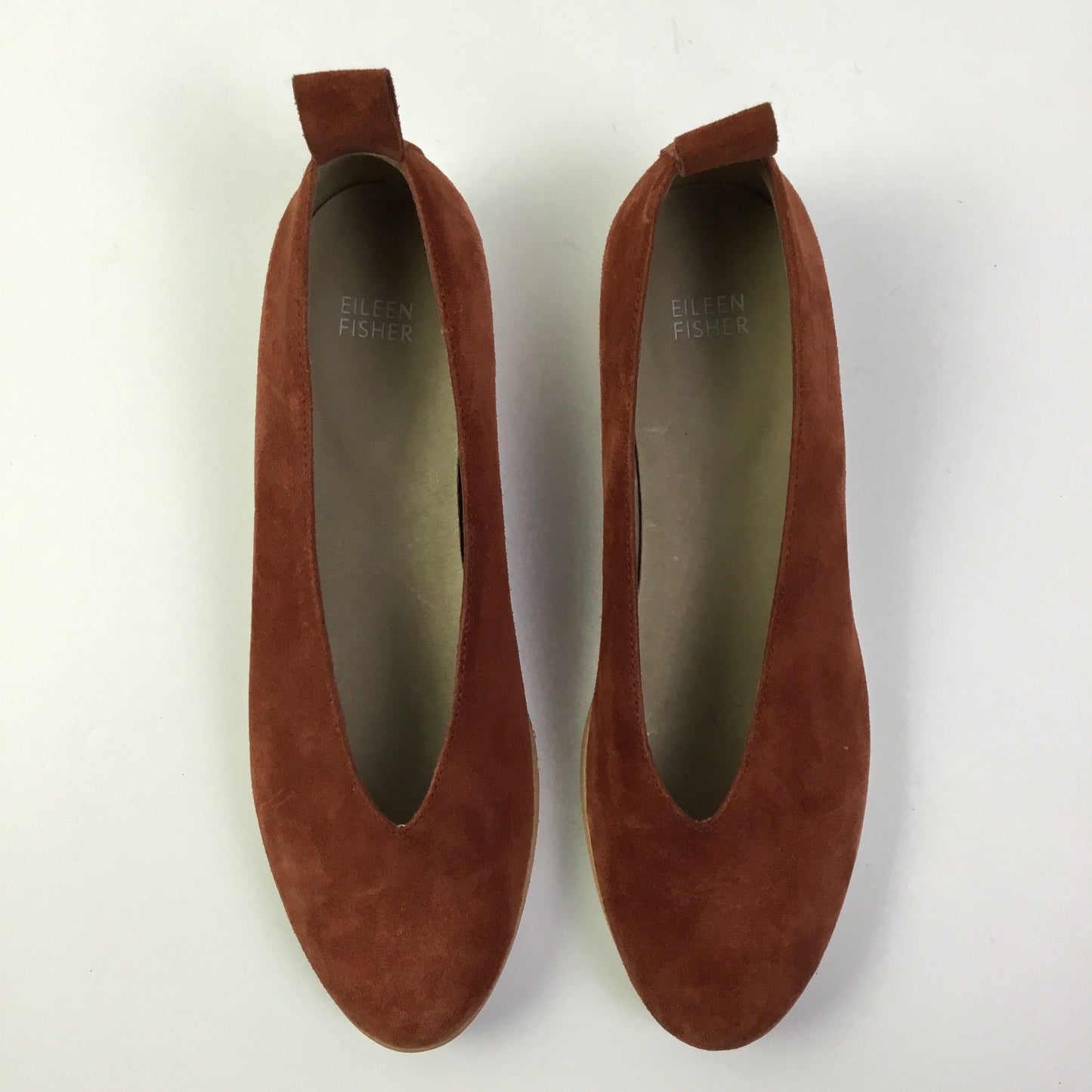 Shoes Flats By Eileen Fisher In Orange, Size: 9