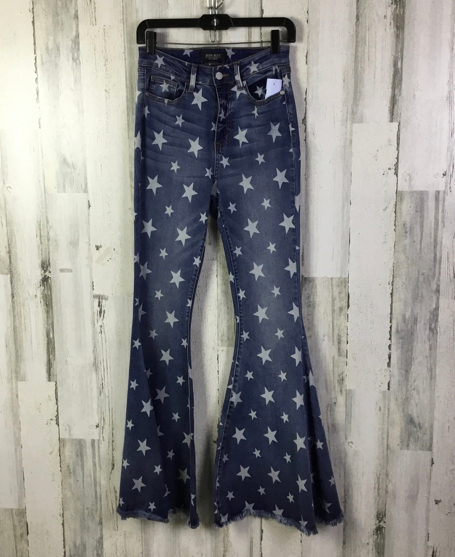 Jeans Flared By Judy Blue In Blue Denim, Size: 4