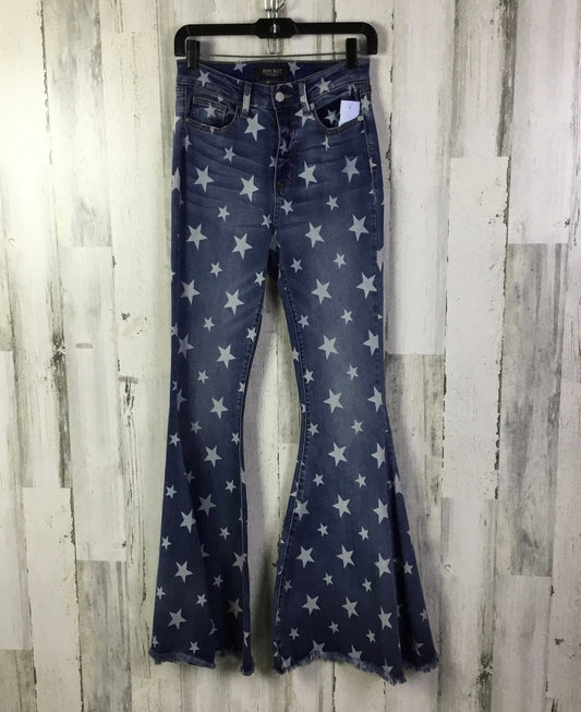 Jeans Flared By Judy Blue In Blue Denim, Size: 4