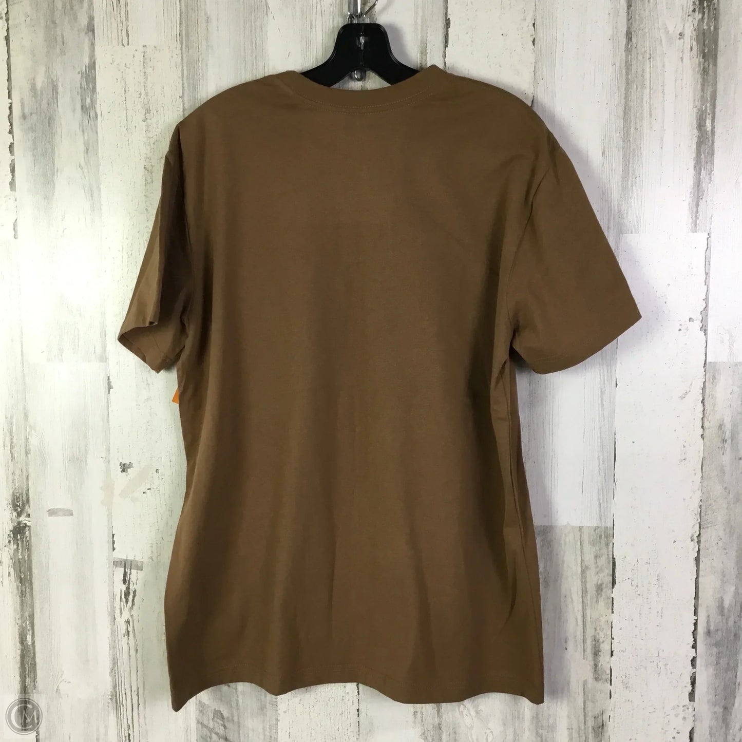 Top Short Sleeve Basic By Clothes Mentor In Brown, Size: L