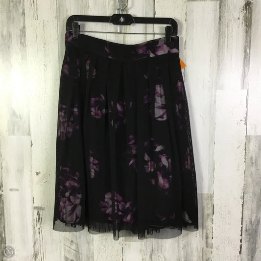 Skirt Mini & Short By Antonio Melani In Black & Purple, Size: 6