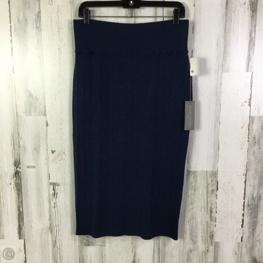 Skirt Midi By Eva Mendes In Blue, Size: 16
