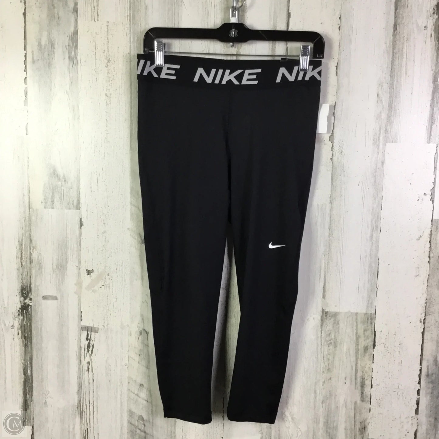 Athletic Leggings Capris By Nike In Black, Size: L