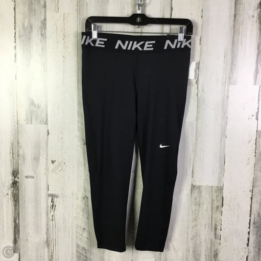 Athletic Leggings Capris By Nike In Black, Size: L