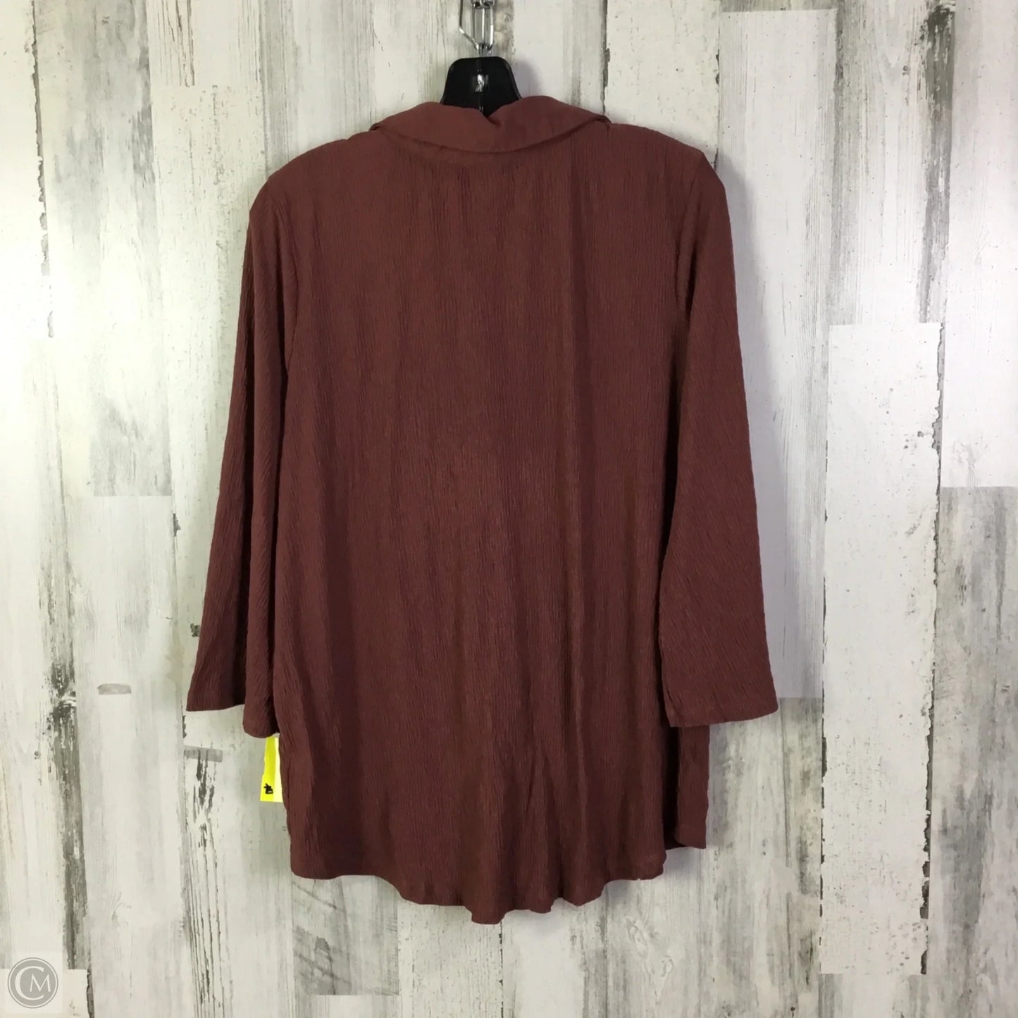 Top 3/4 Sleeve By Fred David In Red, Size: 2x