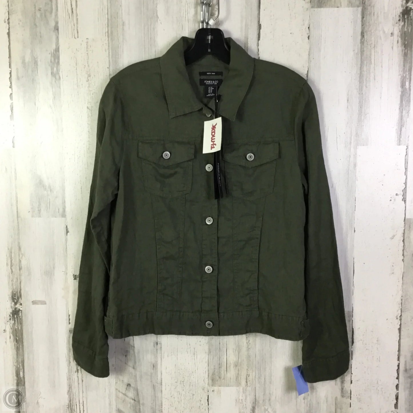Jacket Shirt By Jones And Co In Green, Size: M