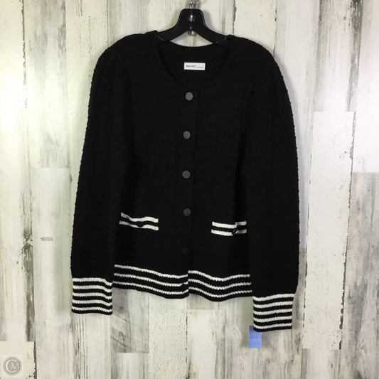 Sweater Cardigan By Nine West In Black, Size: L