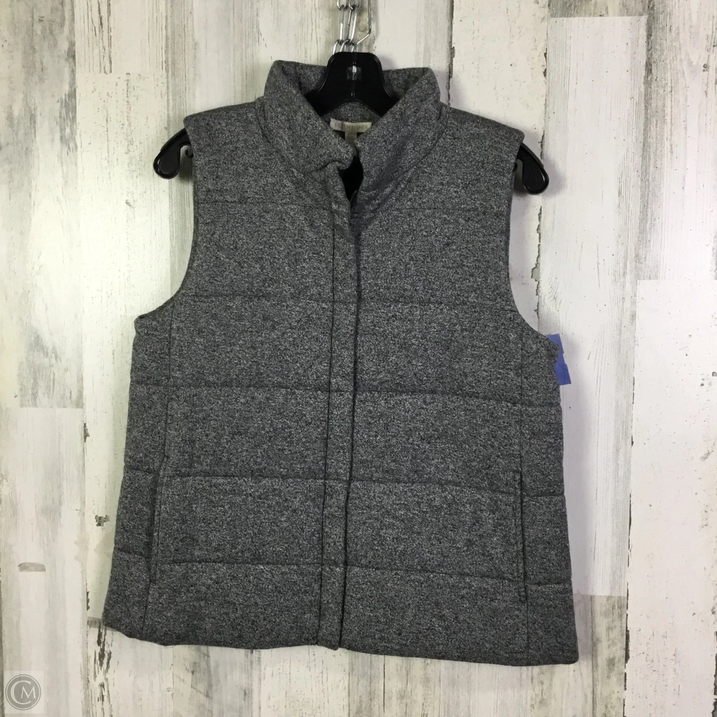 Vest Puffer & Quilted By Eileen Fisher In Grey, Size: Xs