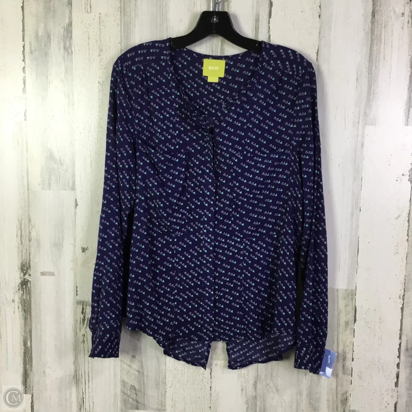 Top Long Sleeve By Maeve In Blue, Size: M