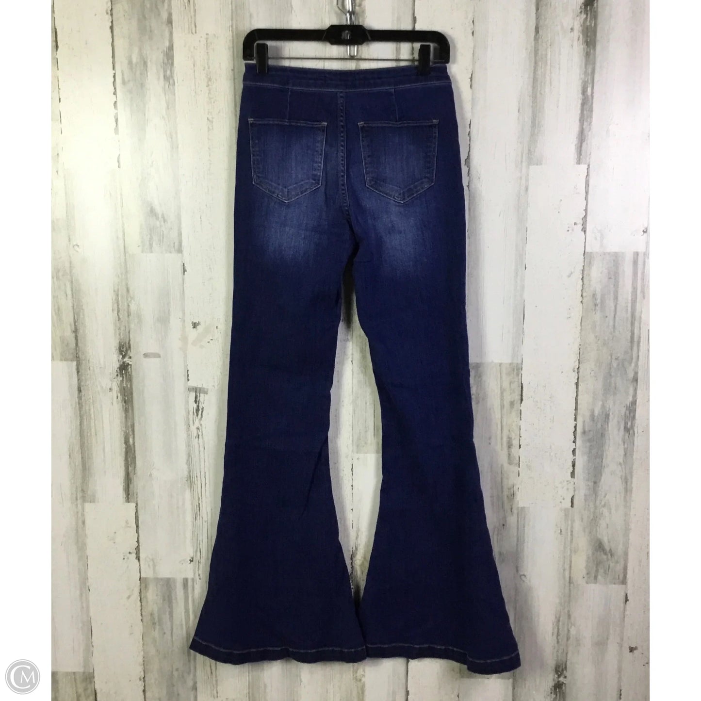 Jeans Flared By Kancan In Blue Denim, Size: 6