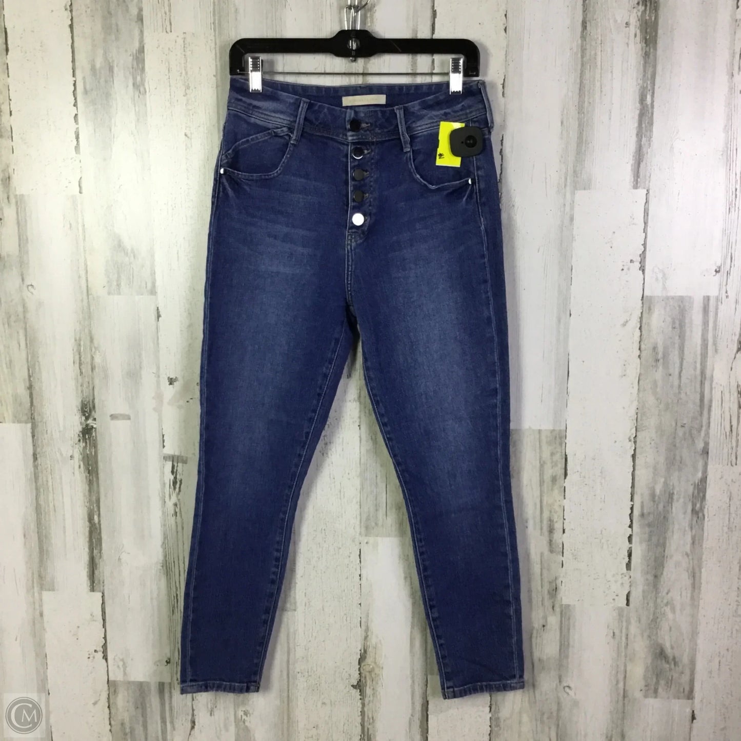 Jeans Skinny By Bcbgmaxazria In Blue Denim, Size: 4