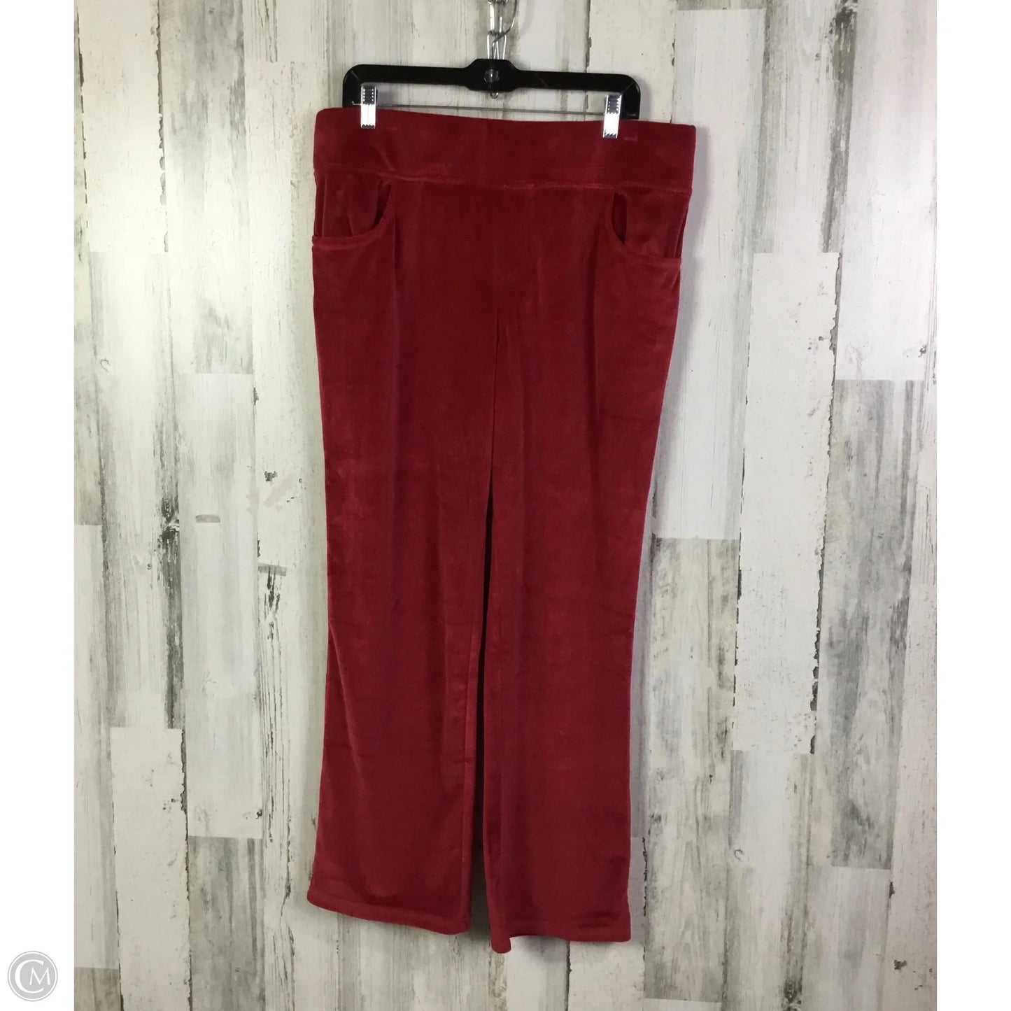 Lounge Set Pants By Quaker Factory In Red, Size: L