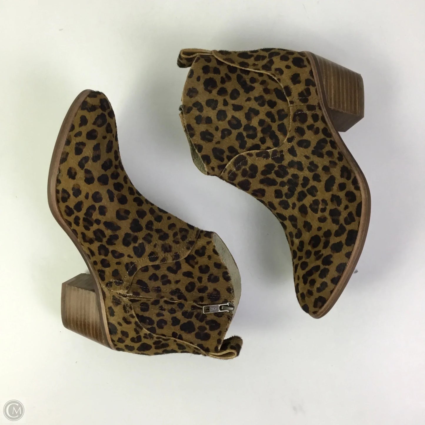 Boots Designer By Ugg In Animal Print, Size: 7.5