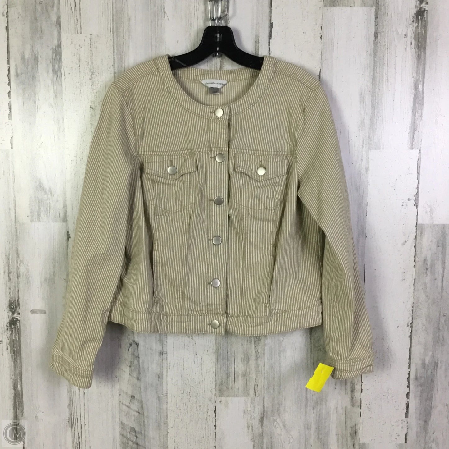 Jacket Other By Christopher And Banks In Tan, Size: L