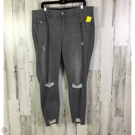 Jeans Skinny By Torrid In Grey Denim, Size: 20