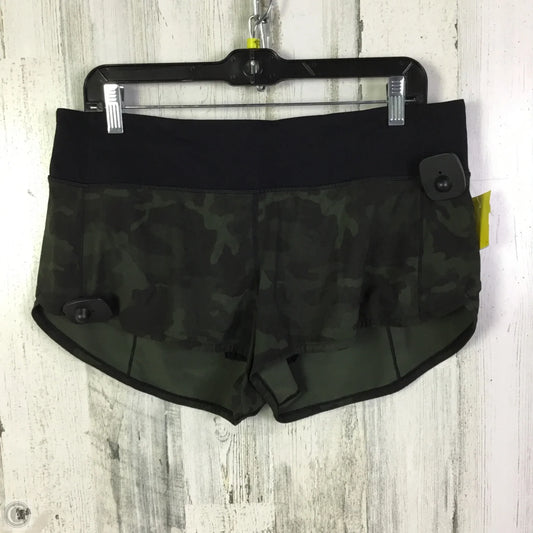 Athletic Shorts By Lululemon In Green, Size: 10