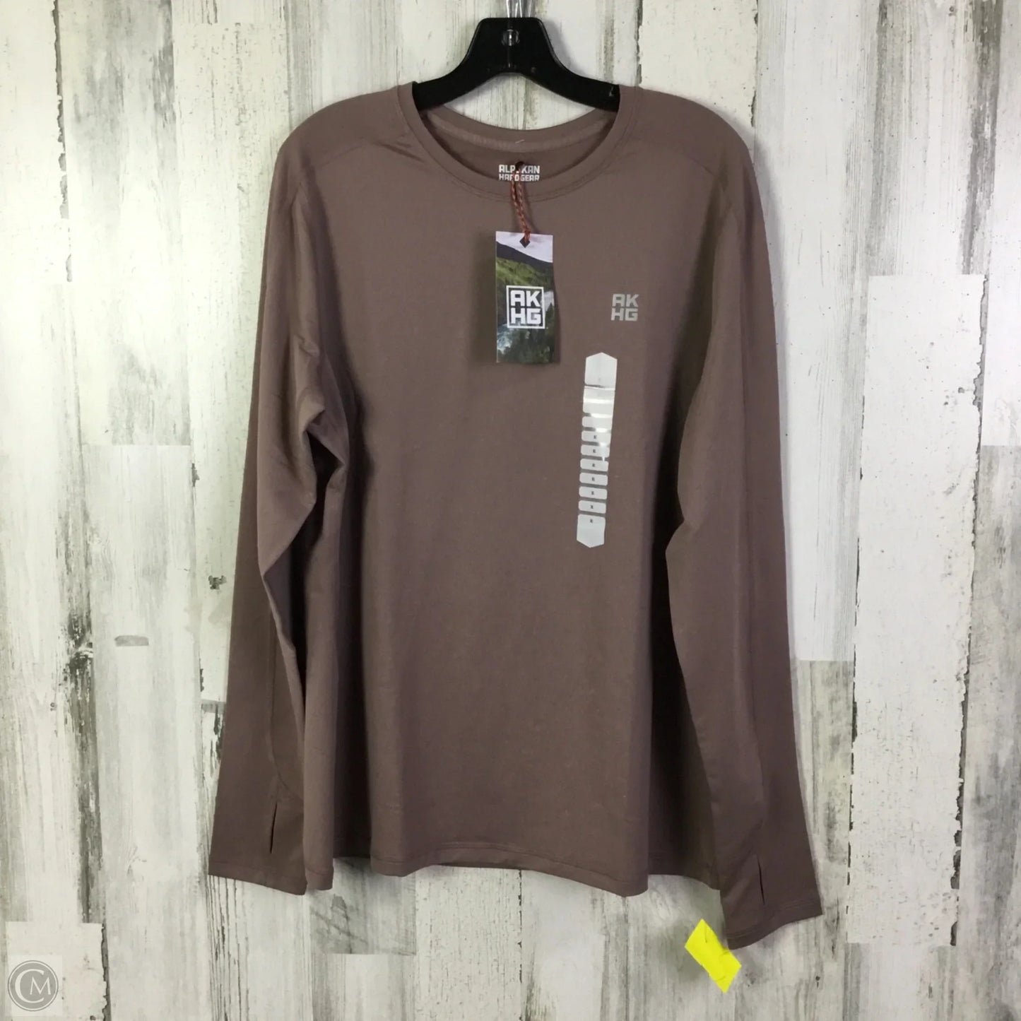 Athletic Top Long Sleeve Collar By Duluth Trading In Purple, Size: Xl