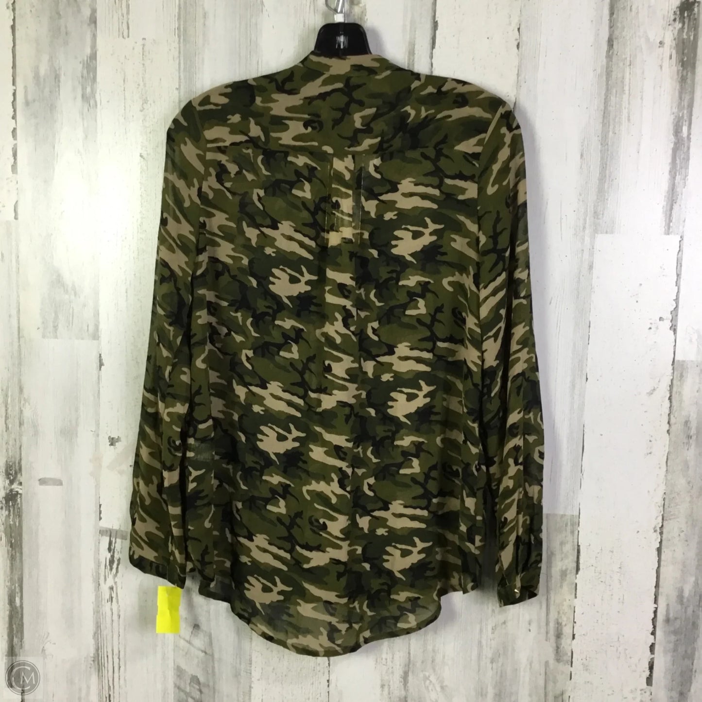 Top Long Sleeve By Cecico In Green, Size: S