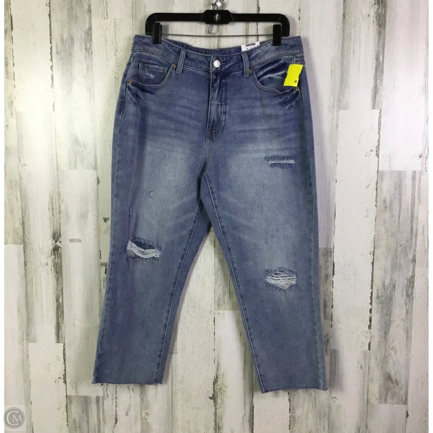 Jeans Straight By Time And Tru In Blue Denim, Size: 16