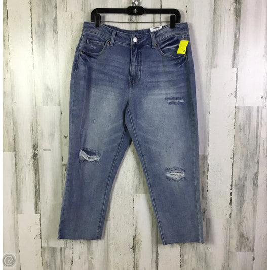 Jeans Straight By Time And Tru In Blue Denim, Size: 16