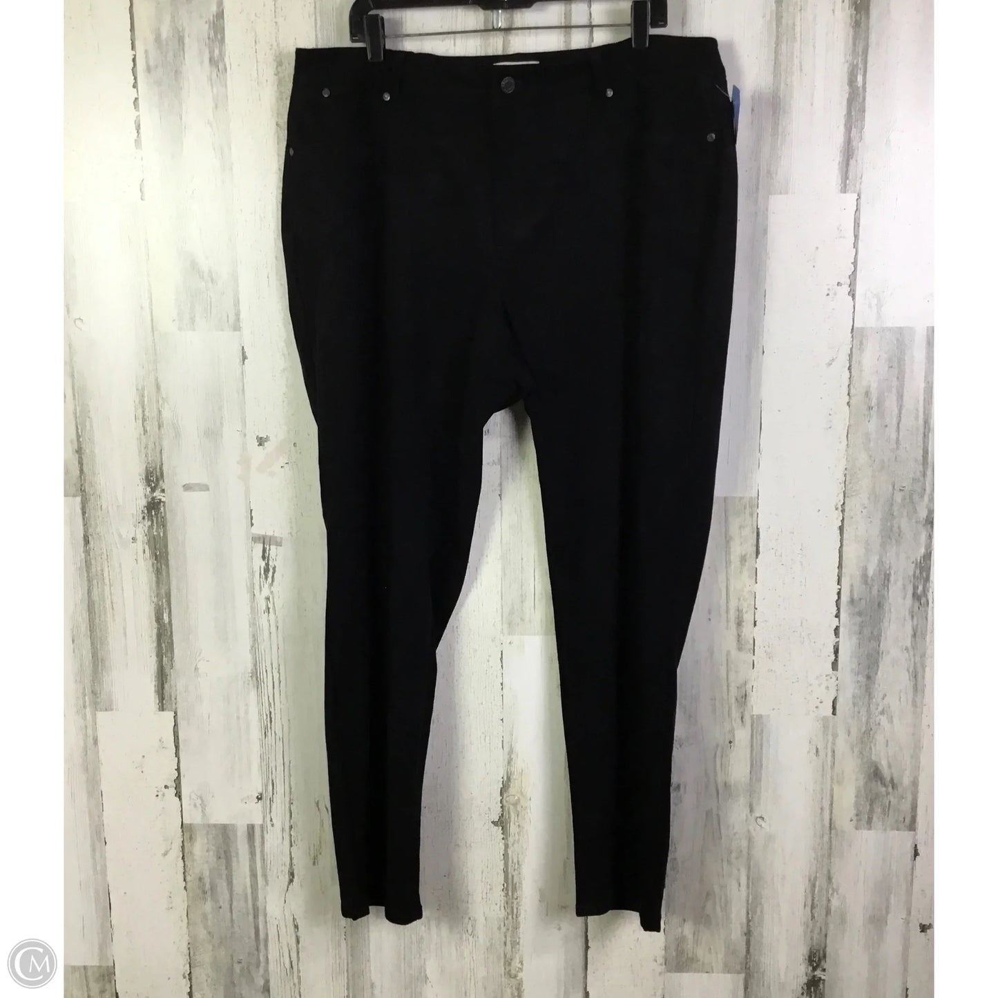 Jeans Straight By Talbots In Black, Size: 18