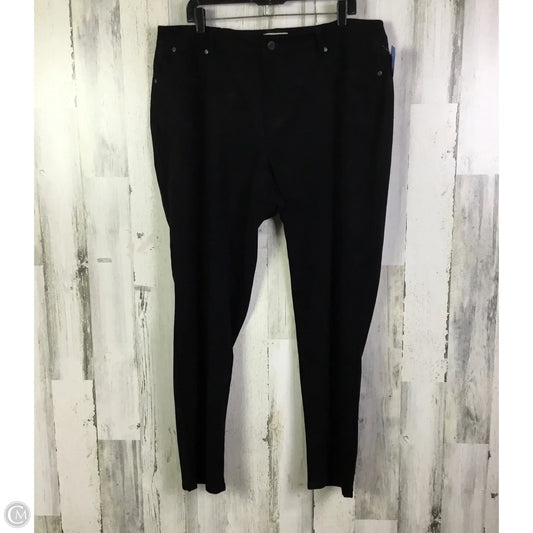 Jeans Straight By Talbots In Black, Size: 18