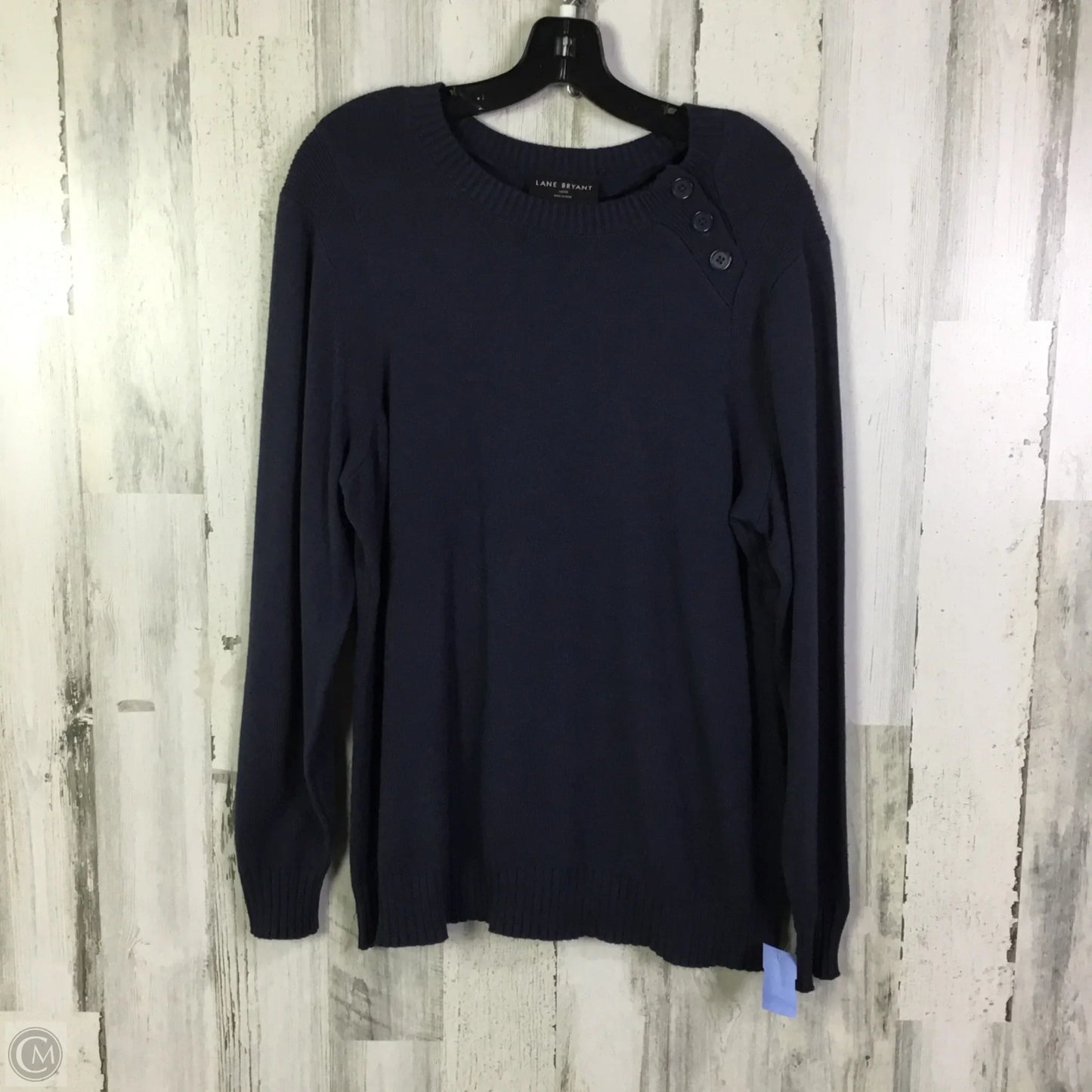 Sweater By Lane Bryant In Blue, Size: 1x