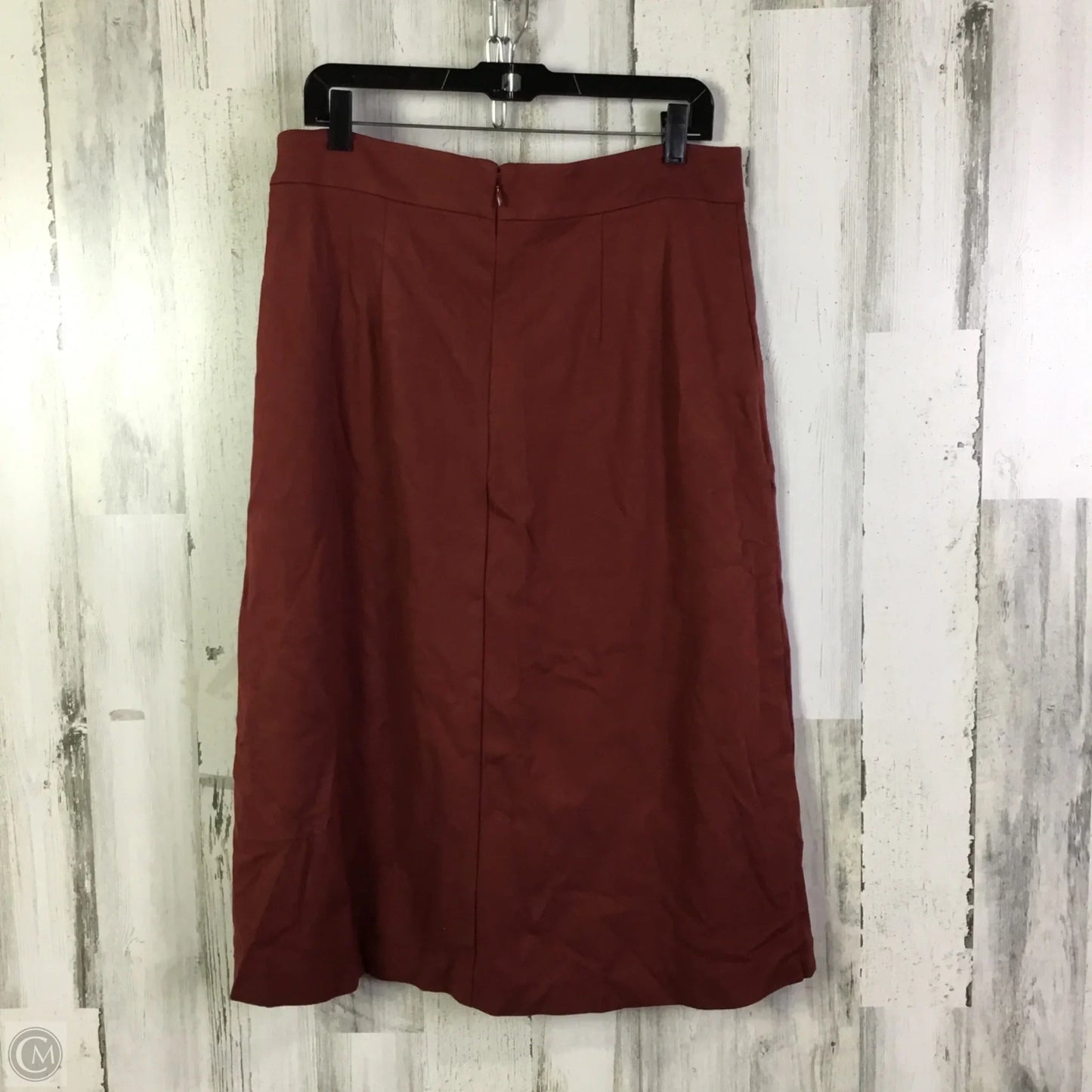 Skirt Midi By Ann Taylor In Red, Size: 12