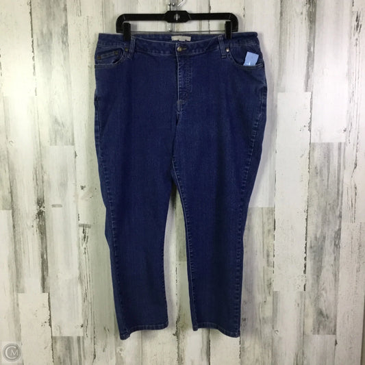 Jeans Straight By Woman Within In Blue Denim, Size: 16