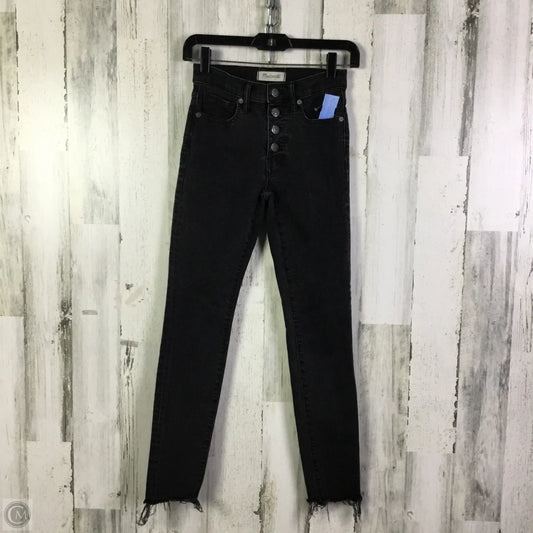 Jeans Skinny By Madewell In Black Denim, Size: 0