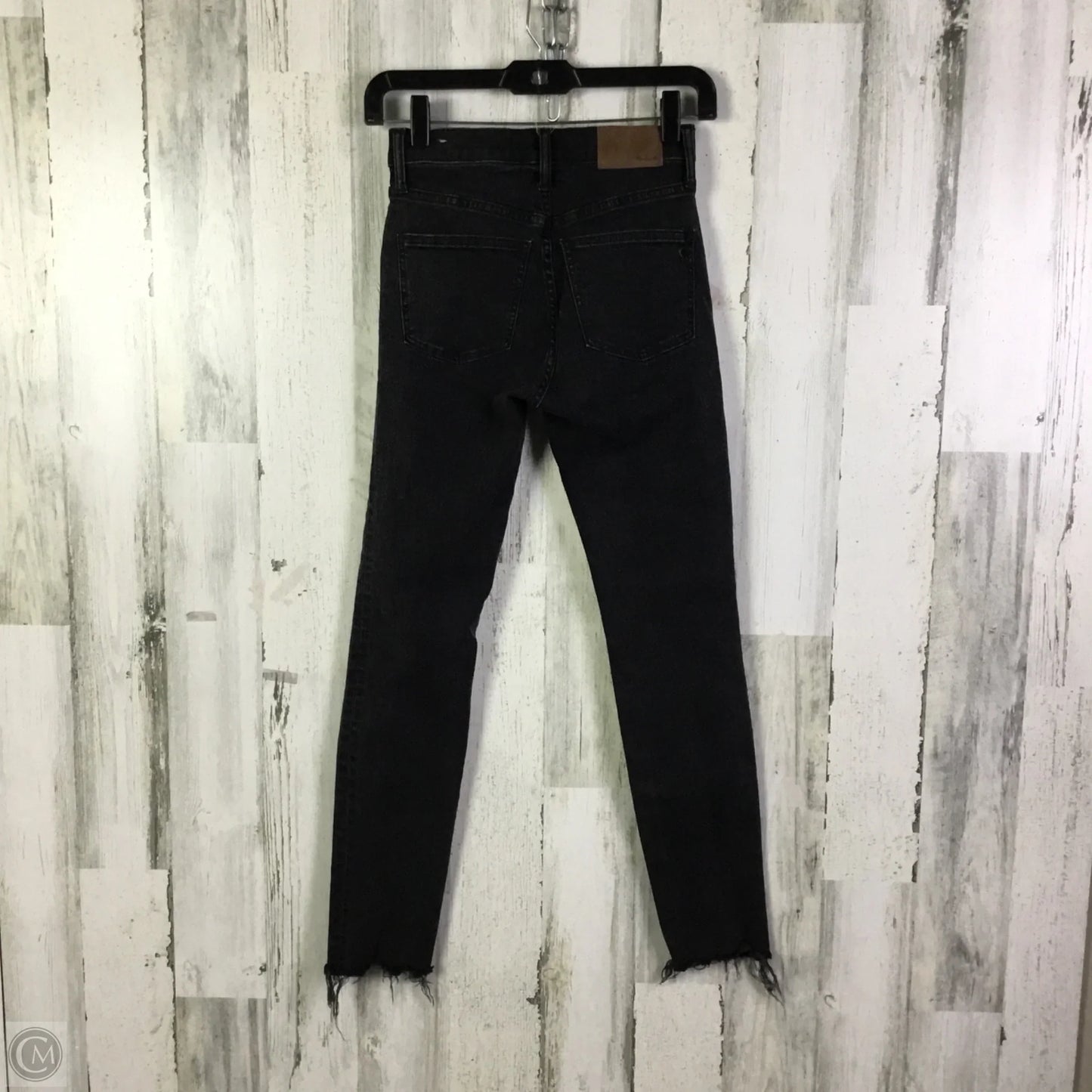 Jeans Skinny By Madewell In Black Denim, Size: 0