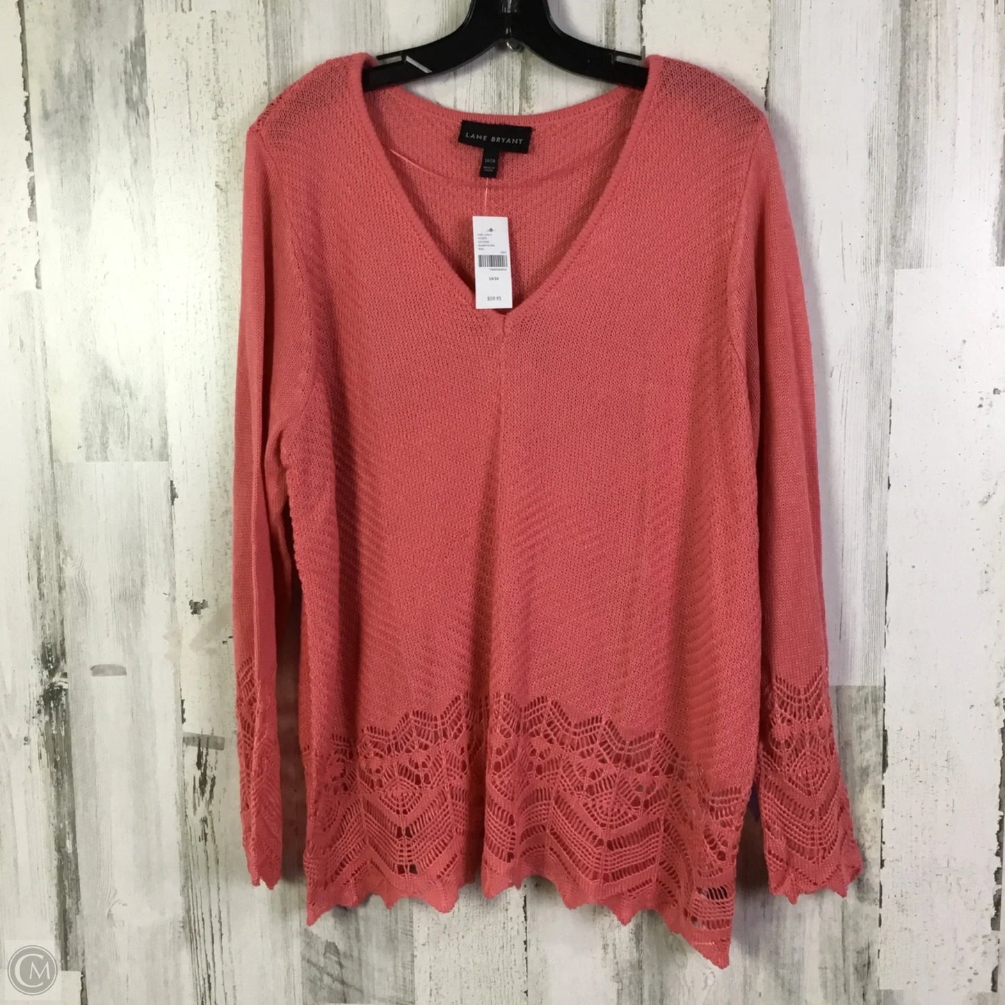 Sweater By Lane Bryant In Pink, Size: L