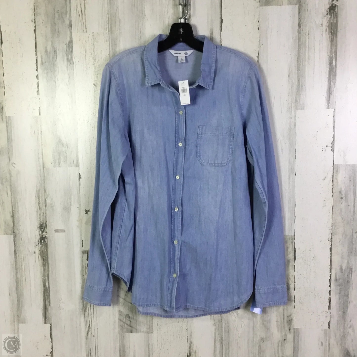 Top Long Sleeve By Old Navy In Blue, Size: L