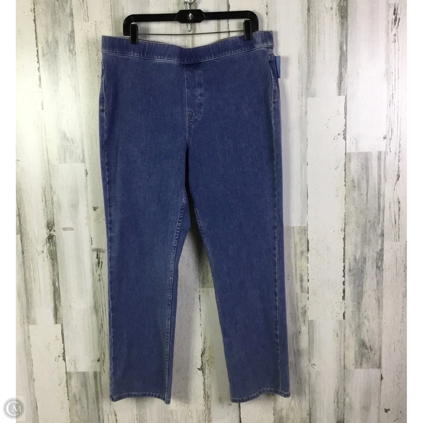 Jeans Jeggings By Soft Surroundings In Blue Denim, Size: 16