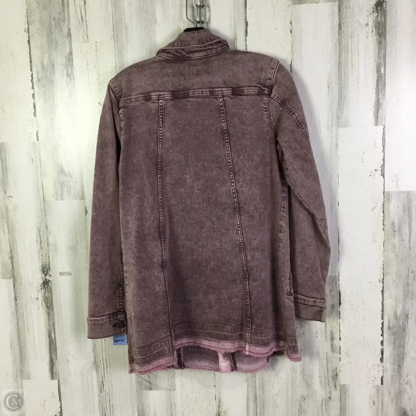 Jacket Denim By Logo In Purple, Size: S