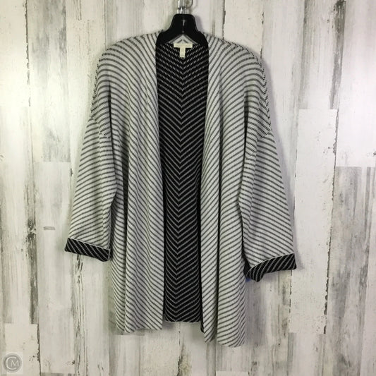 Sweater Cardigan By Eileen Fisher In White, Size: M