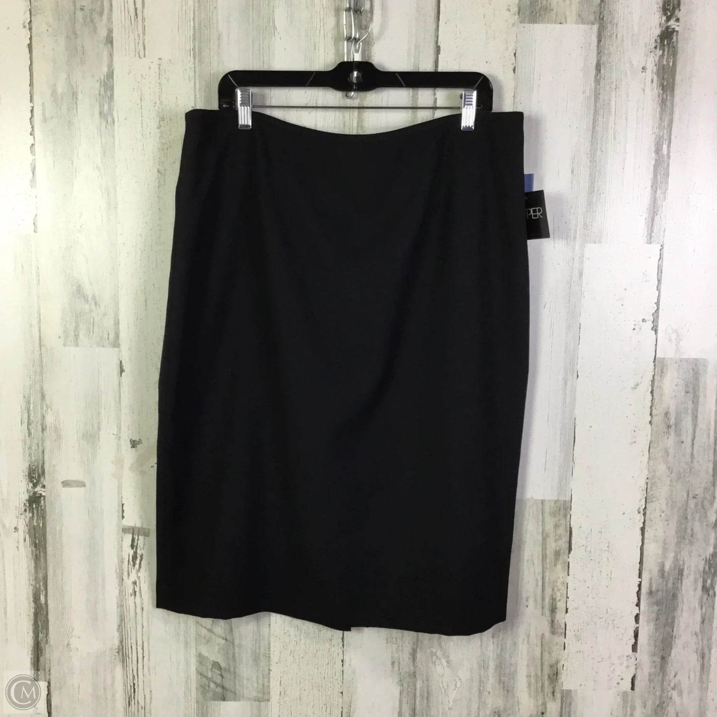 Skirt Midi By Kasper In Black, Size: 16