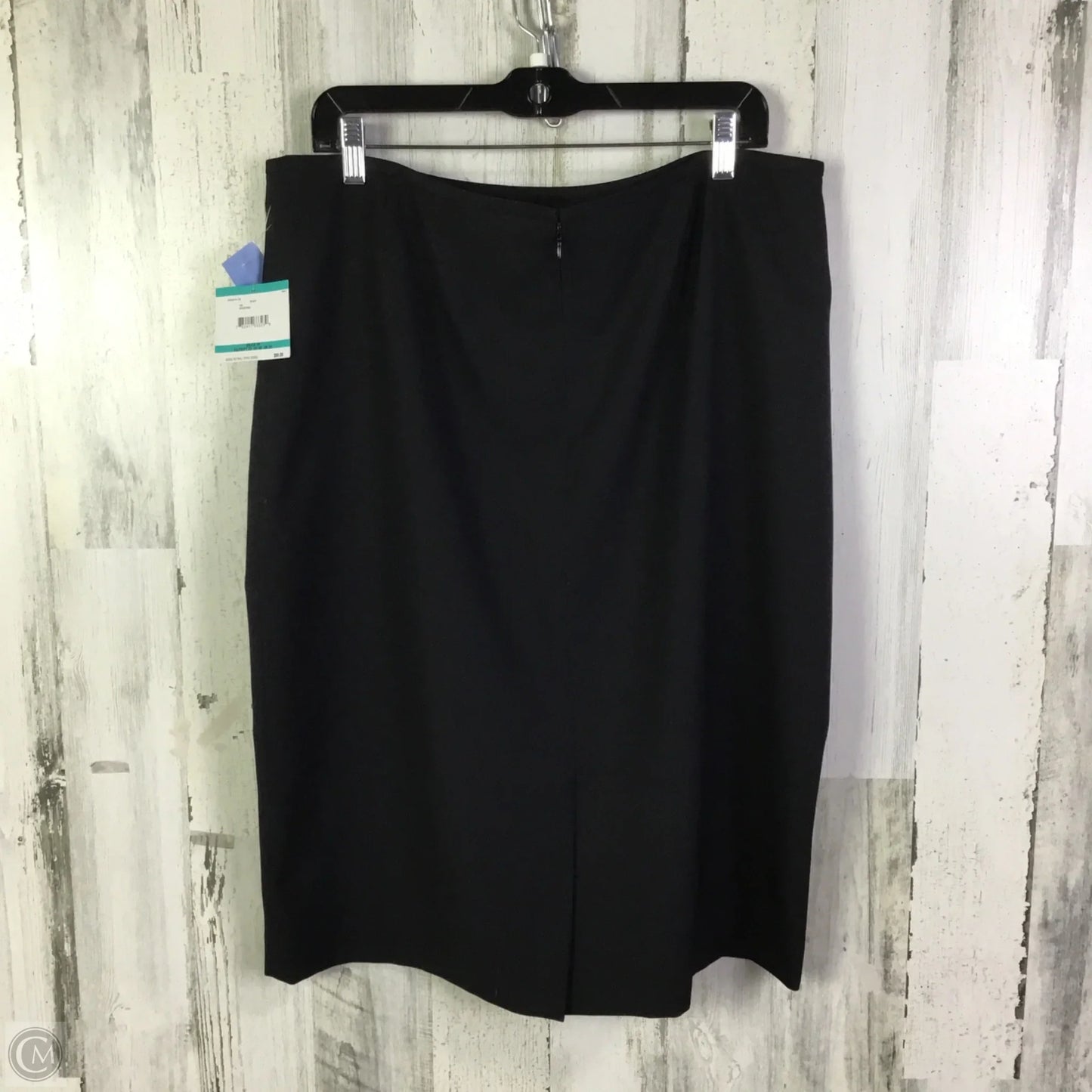 Skirt Midi By Kasper In Black, Size: 16