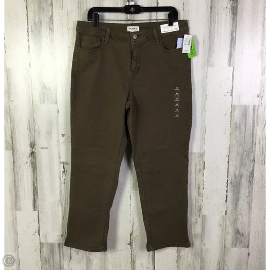 Jeans Straight By Maurices In Brown Denim, Size: 14